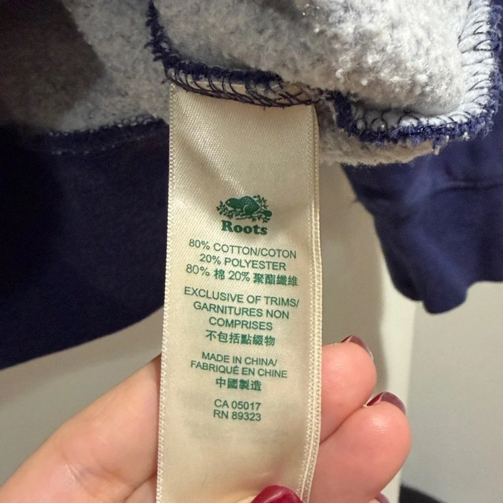 Roots Dark Blue Half-Zip Pullover - Picture 4 of 4